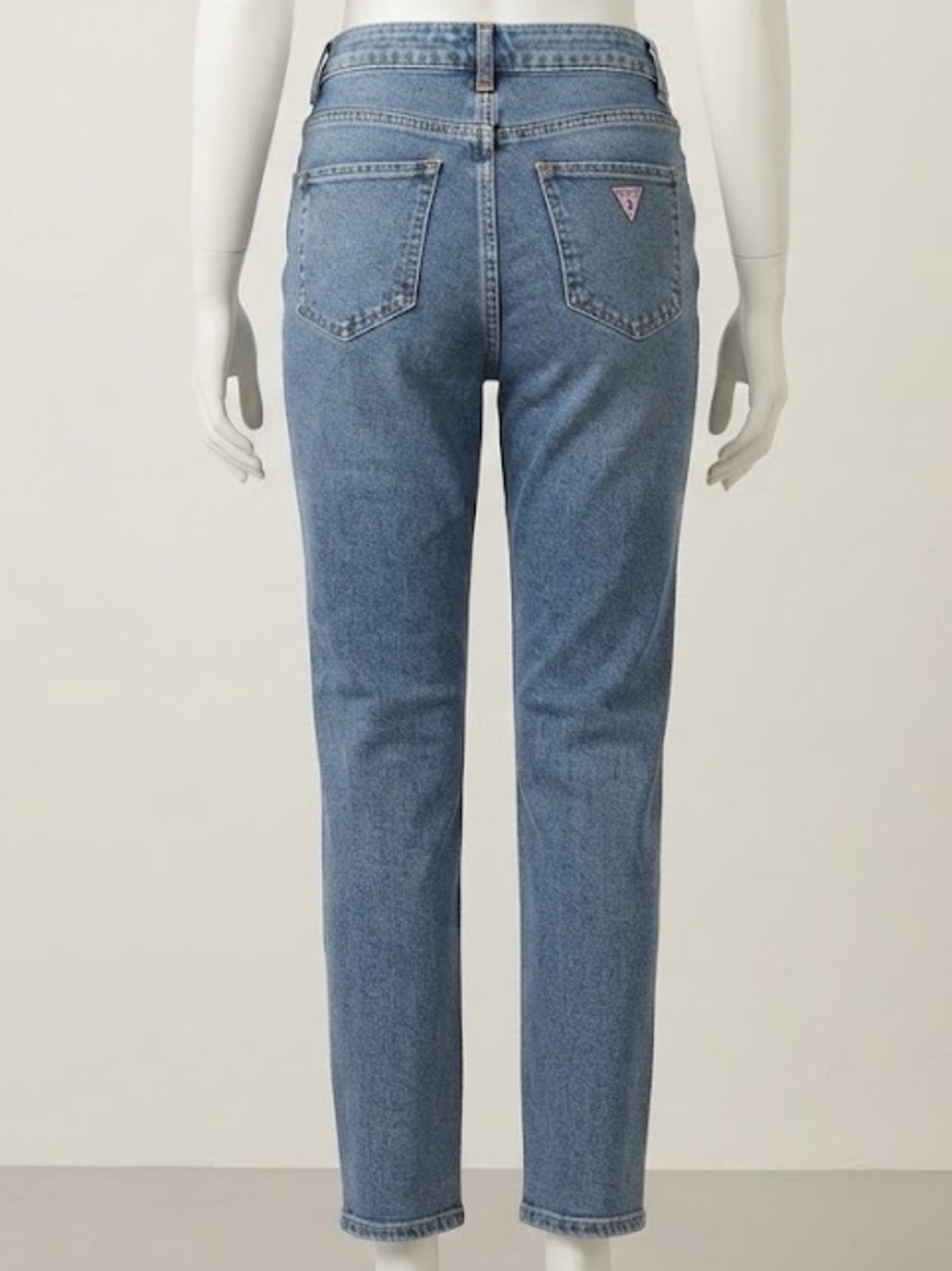 GUESS 90s-era Vintage High Rise Mid-Wash Straight Leg Jeans